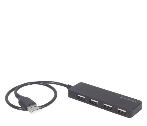 Gembird HUB USB 2.0 4-porty, czarny - 1351745 - zdjęcie 2